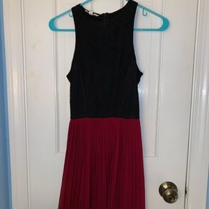 XS Black and Red Holiday Dress